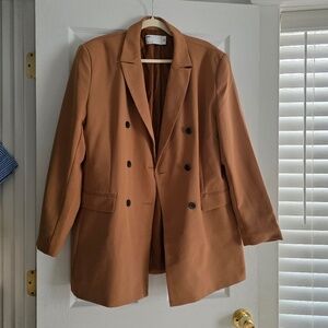 ASOS Brown Oversized Blazer Size 14